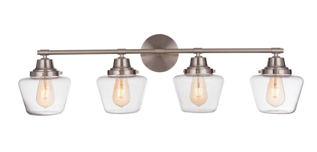Craftmade Canada - 19538BNK4 - Four Light Vanity - Essex - Brushed Polished Nickel