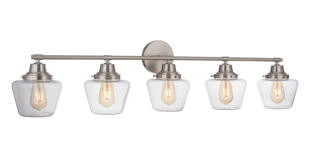 Craftmade Canada - 19548BNK5 - Five Light Vanity - Essex - Brushed Polished Nickel