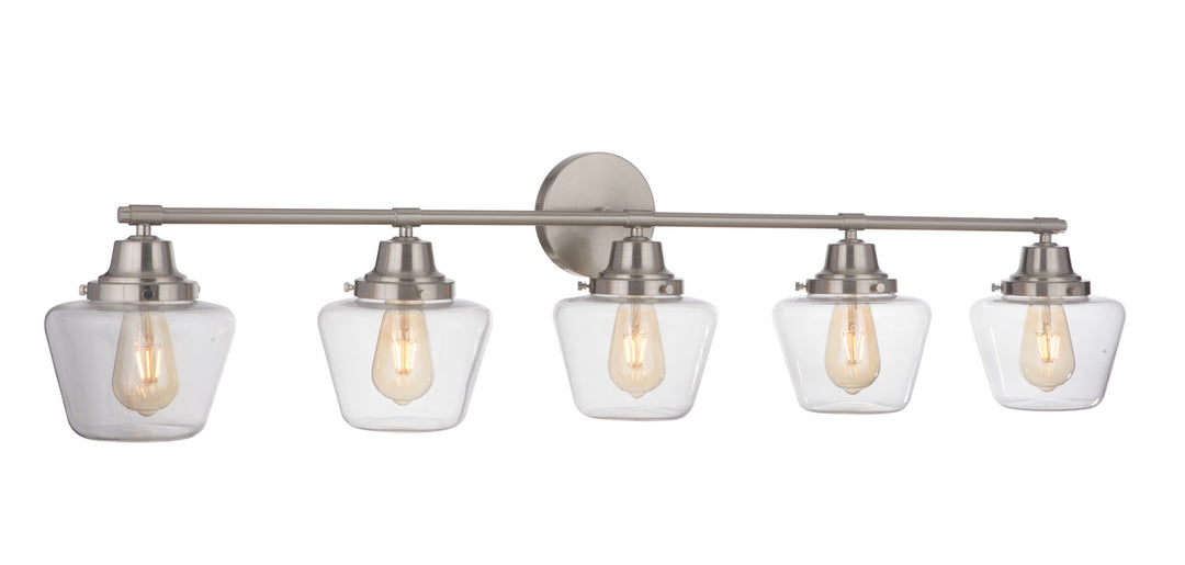 Craftmade Canada - 19548BNK5 - Five Light Vanity - Essex - Brushed Polished Nickel