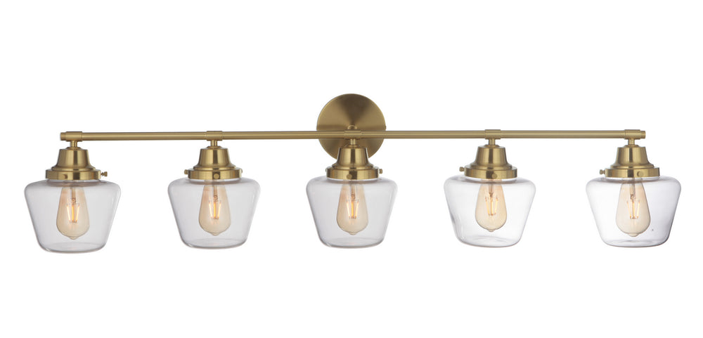 Craftmade Canada - 19548SB5 - Five Light Vanity - Essex - Satin Brass