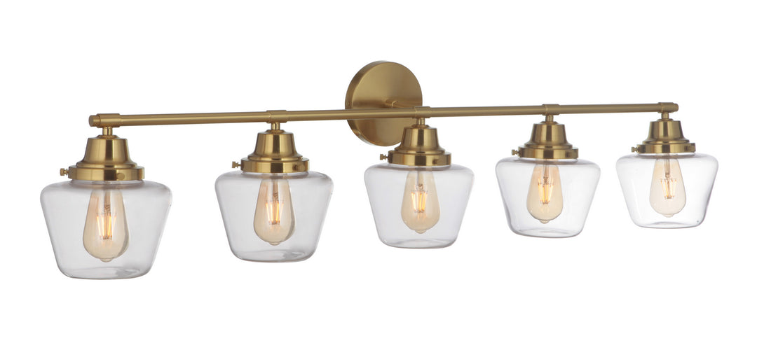 Craftmade Canada - 19548SB5 - Five Light Vanity - Essex - Satin Brass