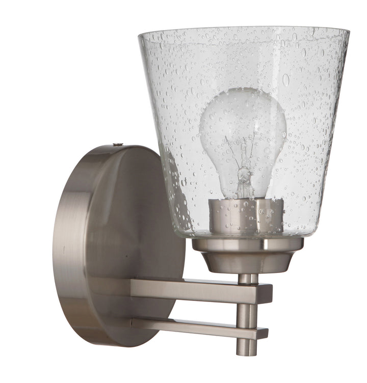Drake One Light Wall Sconce in Brushed Polished Nickel - available from The Lighting Shoppe, trusted by Canadian homeowners