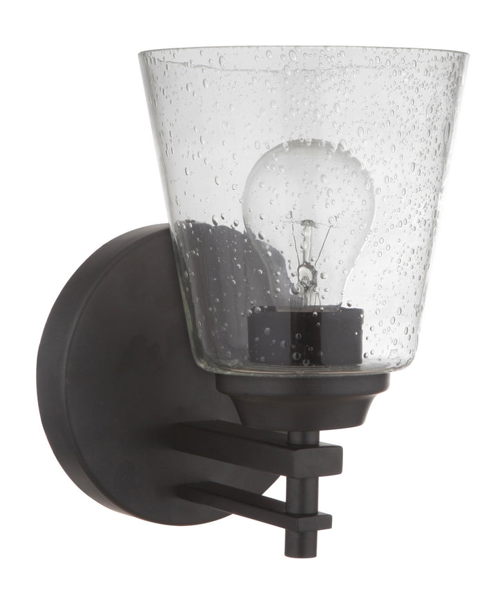 Drake One Light Wall Sconce in Flat Black - available from The Lighting Shoppe, trusted by Canadian homeowners
