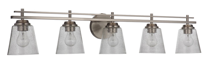 Drake Five Light Vanity in Brushed Polished Nickel - available from The Lighting Shoppe, trusted by Canadian homeowners