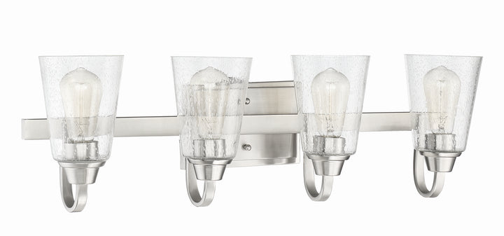 Craftmade Canada - 41904-BNK-CS - Four Light Vanity - Grace - Brushed Polished Nickel
