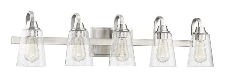 Grace Five Light Vanity in Brushed Polished Nickel - available from The Lighting Shoppe, trusted by Canadian homeowners