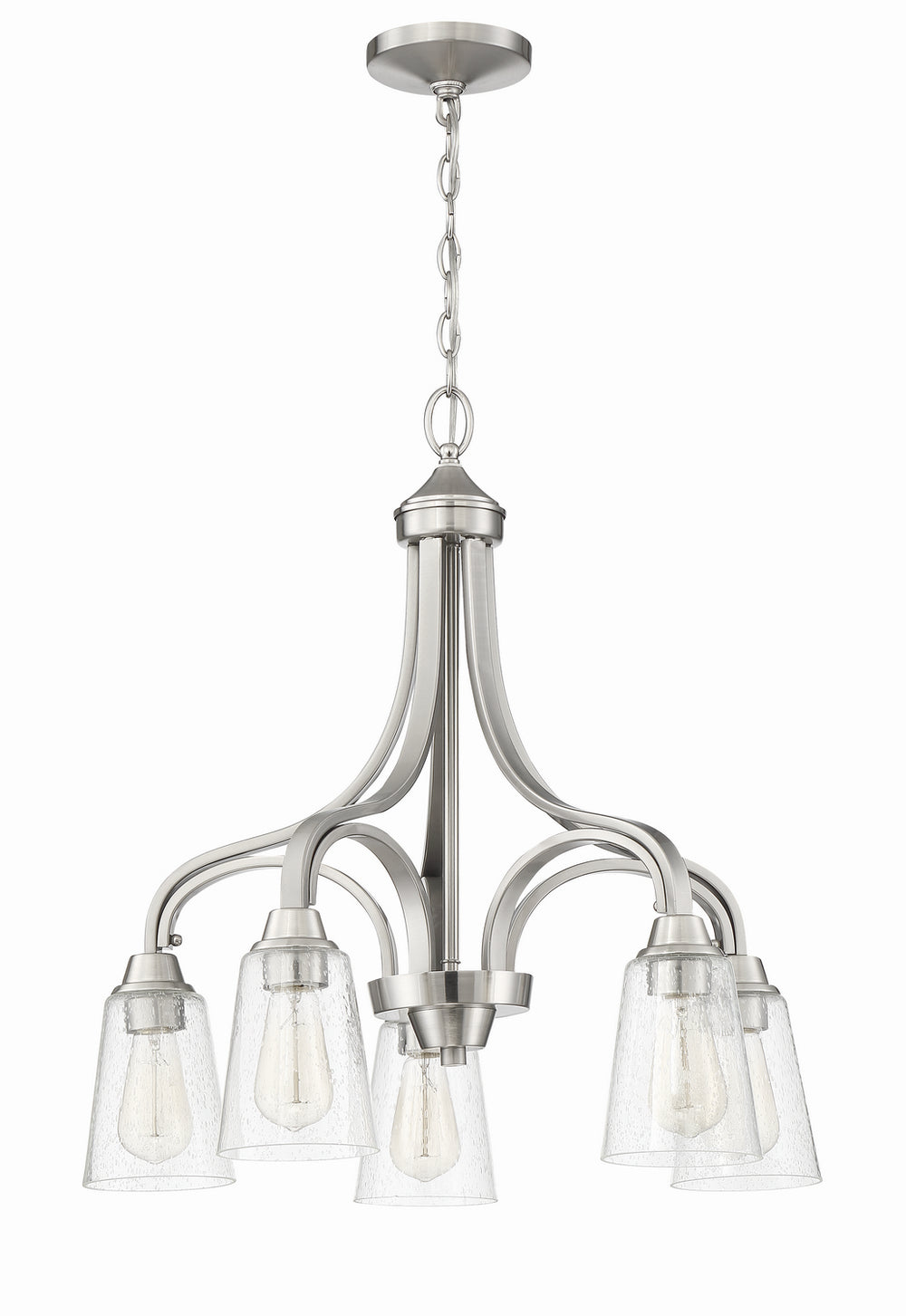 Craftmade Canada - 41915-BNK-CS - Five Light Chandelier - Grace - Brushed Polished Nickel