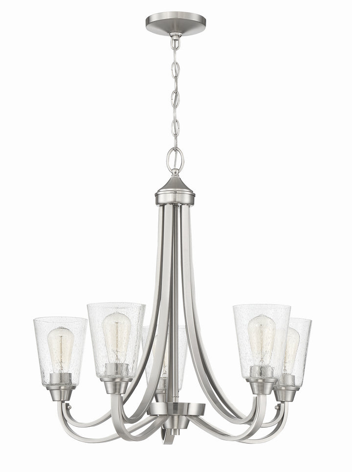 Craftmade Canada - 41925-BNK-CS - Five Light Chandelier - Grace - Brushed Polished Nickel