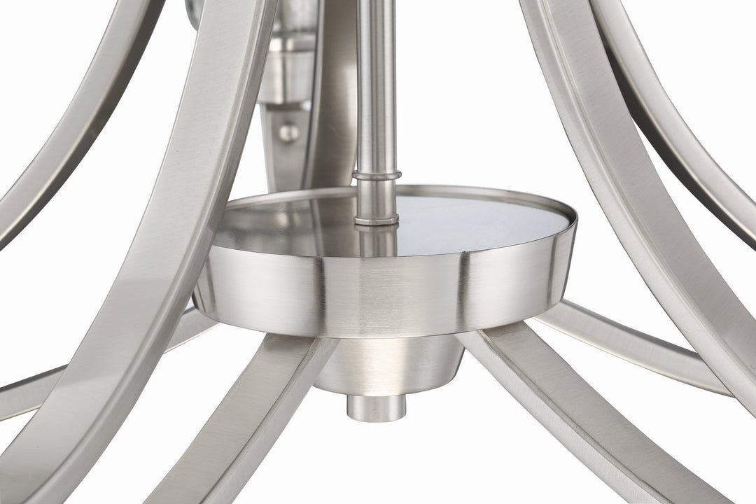 Craftmade Canada - 41925-BNK-CS - Five Light Chandelier - Grace - Brushed Polished Nickel