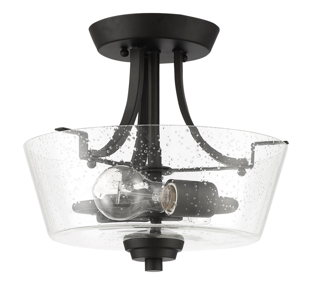 Grace Two Light Semi Flush Mount Convertible in Espresso - available from The Lighting Shoppe, trusted by Canadian homeowners