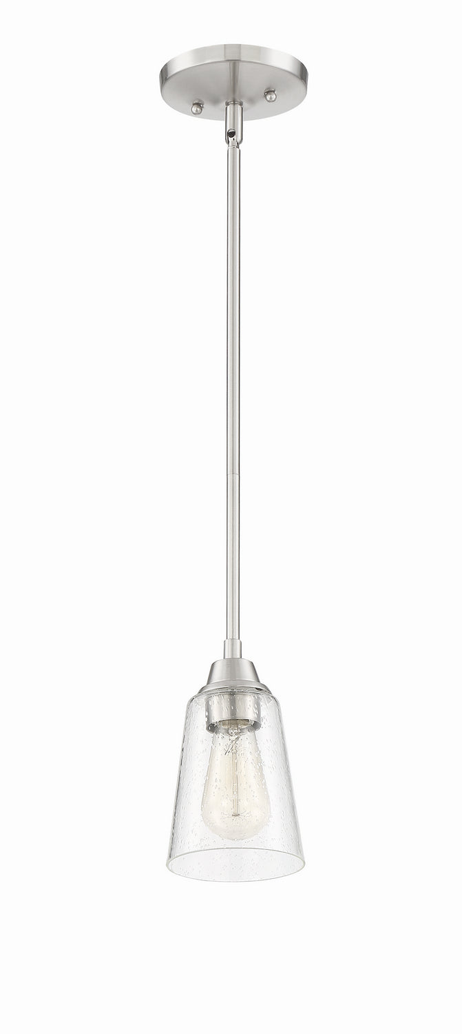 Craftmade Canada - 41991-BNK-CS - One Light Mini Pendant - Grace - Brushed Polished Nickel