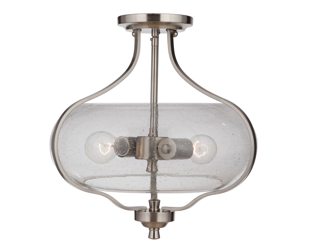 Craftmade Canada - 49952-BNK - Two Light Semi Flush Mount - Serene - Brushed Polished Nickel