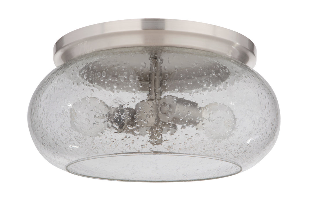 Serene Two Light Flushmount in Brushed Polished Nickel - available from The Lighting Shoppe, trusted by Canadian homeowners
