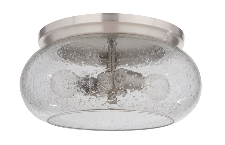 Serene Two Light Flushmount in Brushed Polished Nickel - available from The Lighting Shoppe, trusted by Canadian homeowners