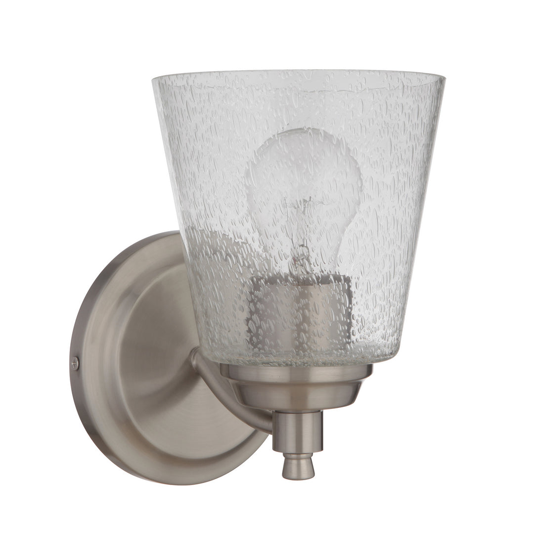 Tyler One Light Wall Sconce in Brushed Polished Nickel - available from The Lighting Shoppe, trusted by Canadian homeowners