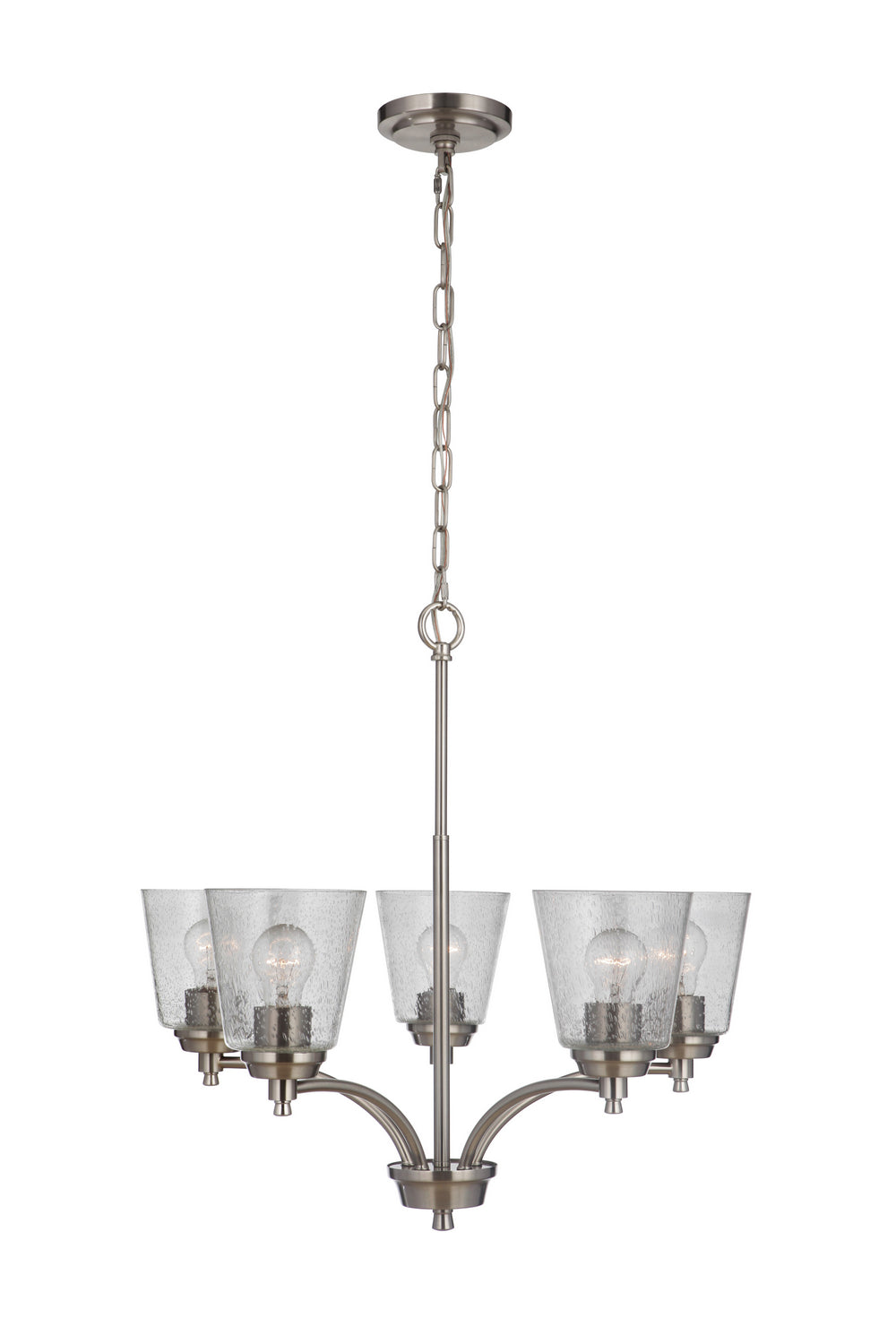 Craftmade Canada - 50225-BNK - Five Light Chandelier - Tyler - Brushed Polished Nickel