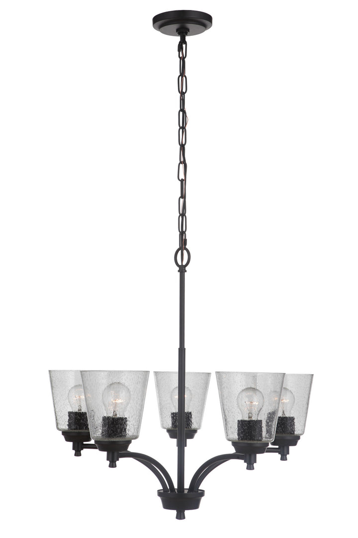 Craftmade Canada - 50225-FB - Five Light Chandelier - Tyler - Flat Black