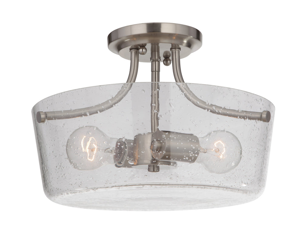 Craftmade Canada - 50252-BNK - Two Light Semi Flush Mount - Tyler - Brushed Polished Nickel