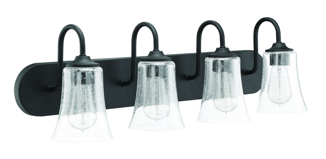 Craftmade Canada - 50404-FB - Four Light Vanity - Gwyneth - Flat Black