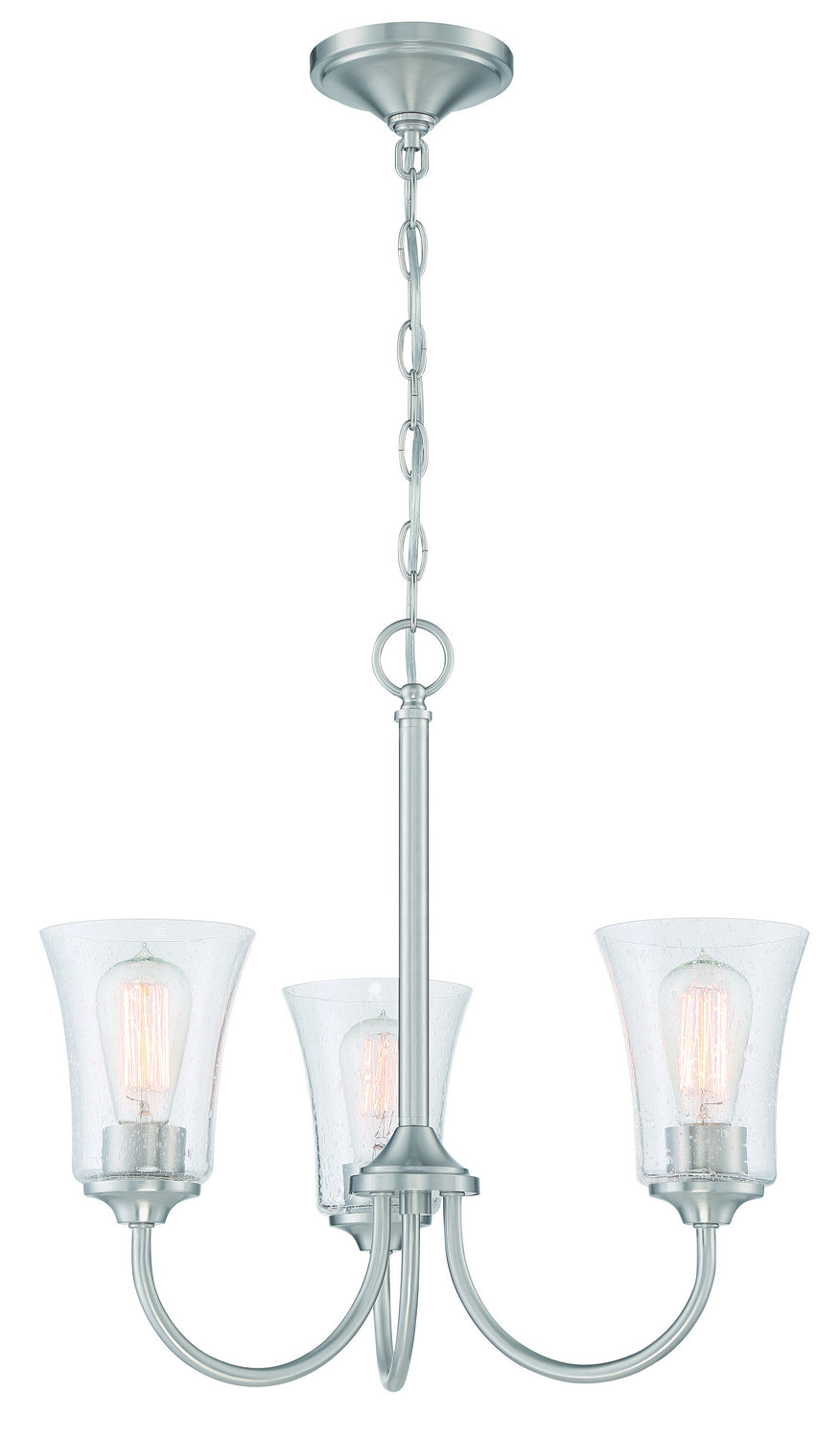 Craftmade Canada - 50423-BNK - Three Light Chandelier - Gwyneth - Brushed Polished Nickel