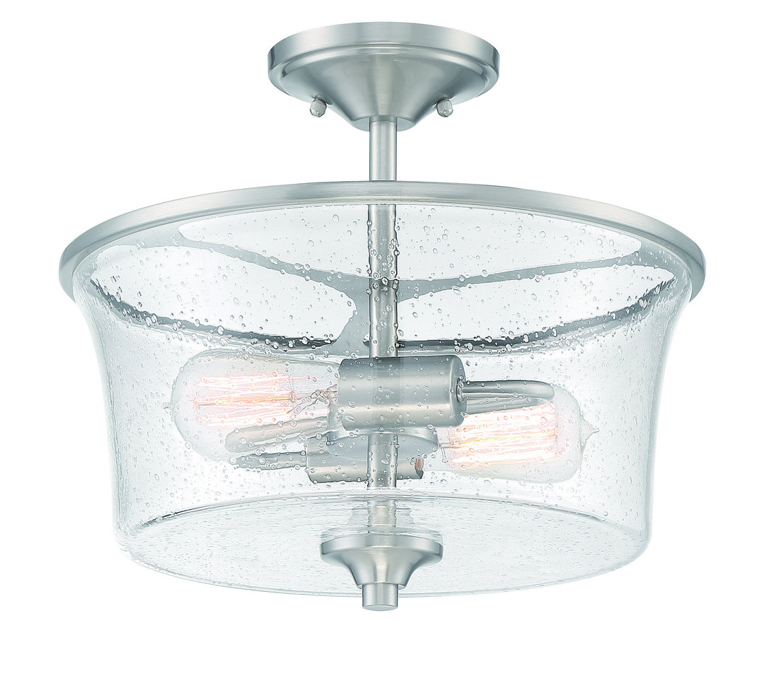 Craftmade Canada - 50452-BNK - Two Light Convertible Semi Flush - Gwyneth - Brushed Polished Nickel