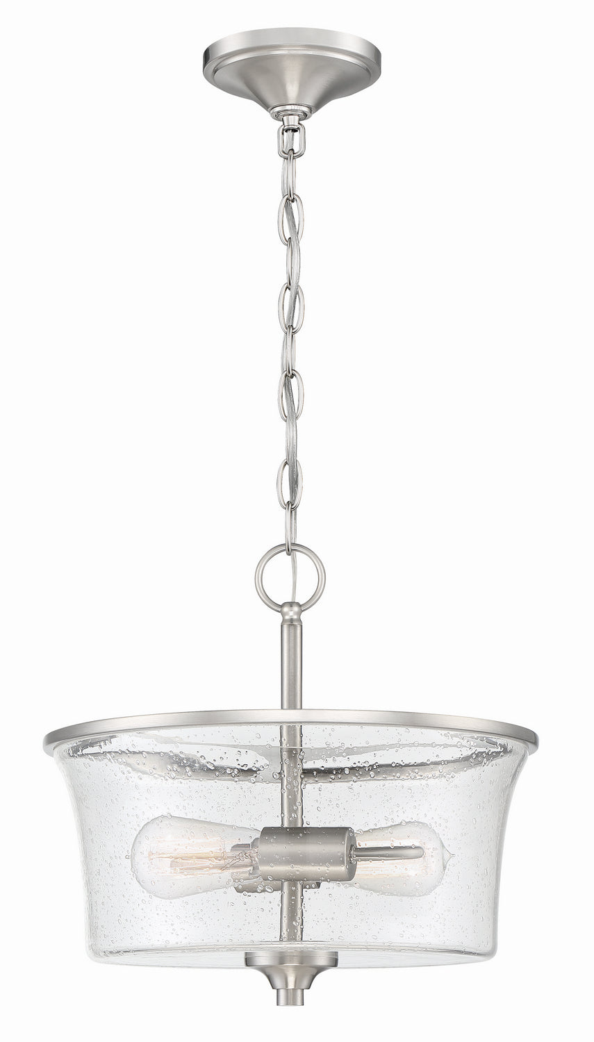 Craftmade Canada - 50452-BNK - Two Light Convertible Semi Flush - Gwyneth - Brushed Polished Nickel