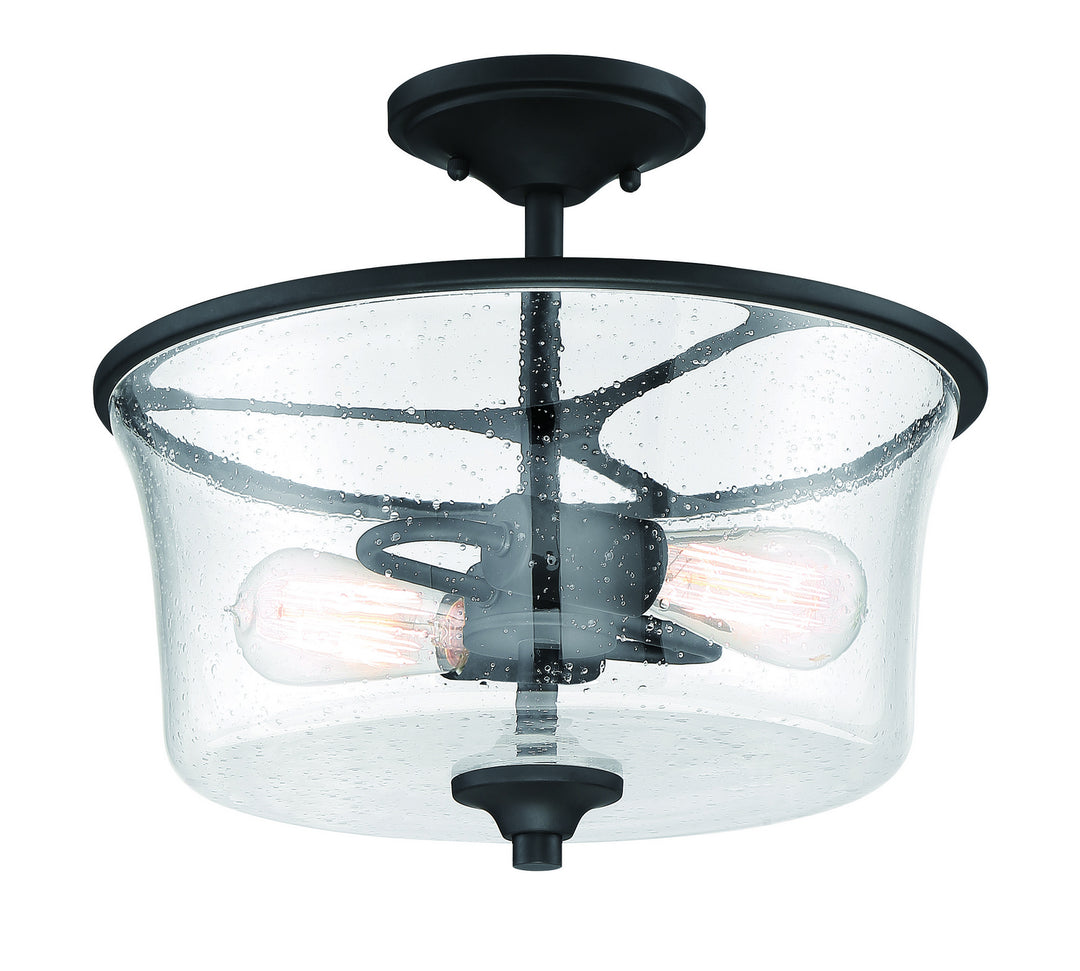 Craftmade Canada - 50452-FB - Two Light Convertible Semi Flush - Gwyneth - Flat Black