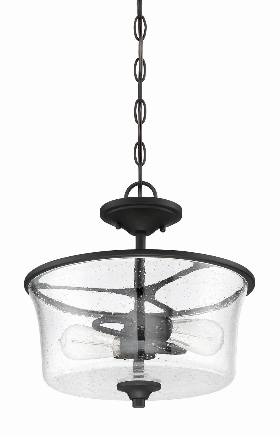 Craftmade Canada - 50452-FB - Two Light Convertible Semi Flush - Gwyneth - Flat Black
