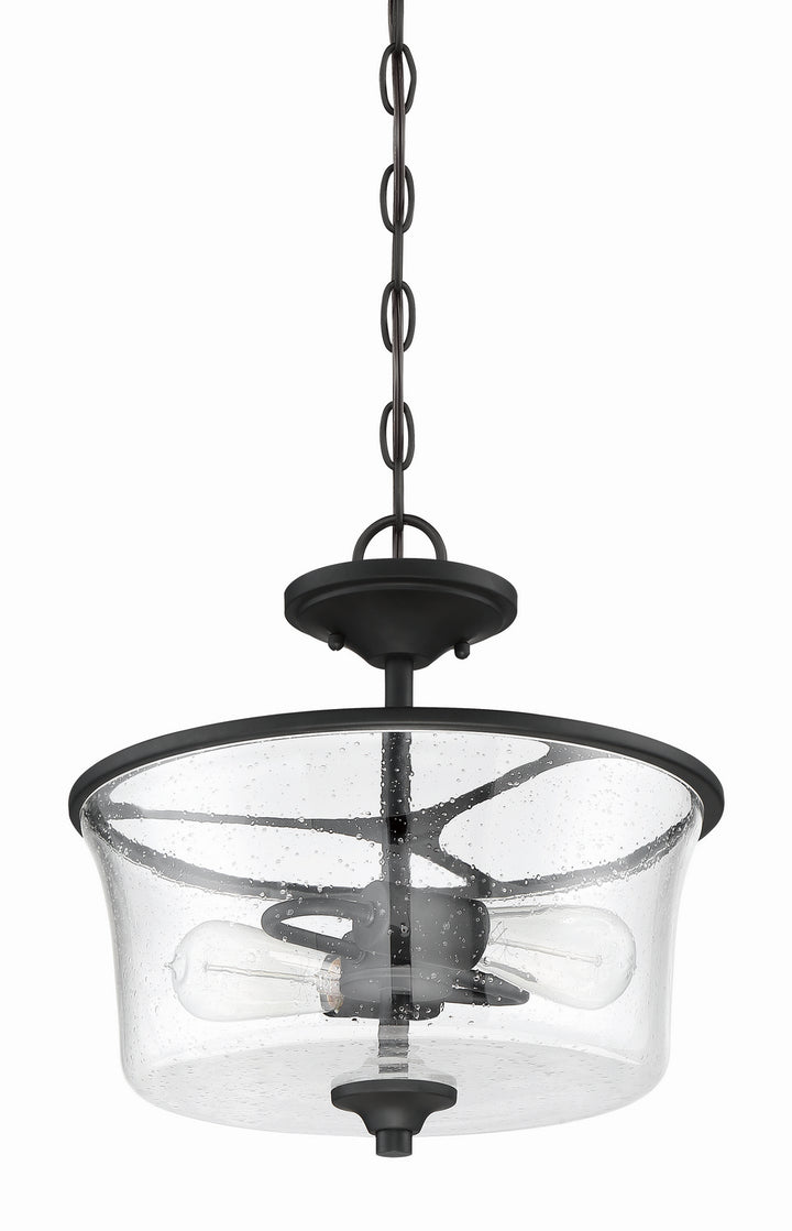 Craftmade Canada - 50452-FB - Two Light Convertible Semi Flush - Gwyneth - Flat Black