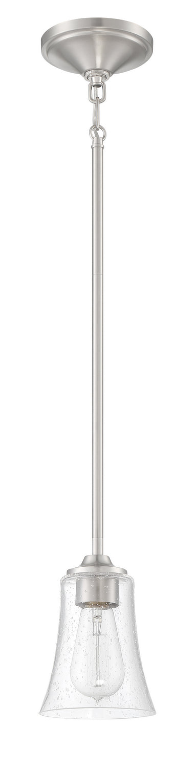 Gwyneth One Light Mini Pendant in Brushed Polished Nickel - available from The Lighting Shoppe, trusted by Canadian homeowners