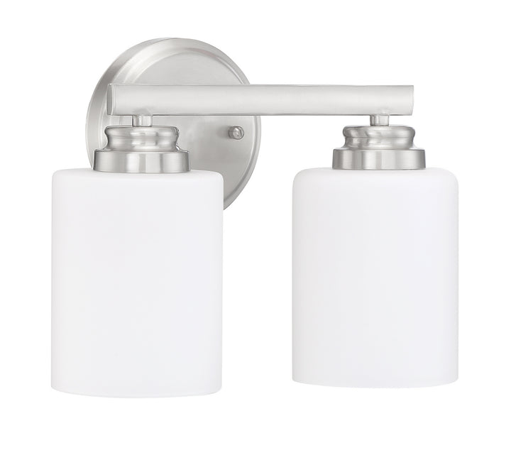 Bolden Two Light Vanity in Brushed Polished Nickel - available from The Lighting Shoppe, trusted by Canadian homeowners
