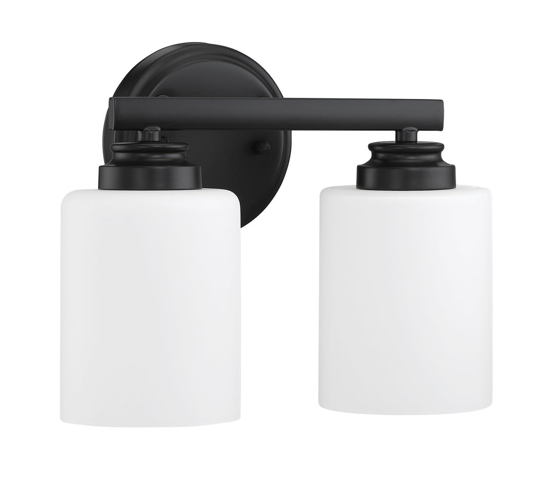 Bolden Two Light Vanity in Flat Black - available from The Lighting Shoppe, trusted by Canadian homeowners