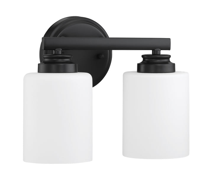 Bolden Two Light Vanity in Flat Black - available from The Lighting Shoppe, trusted by Canadian homeowners