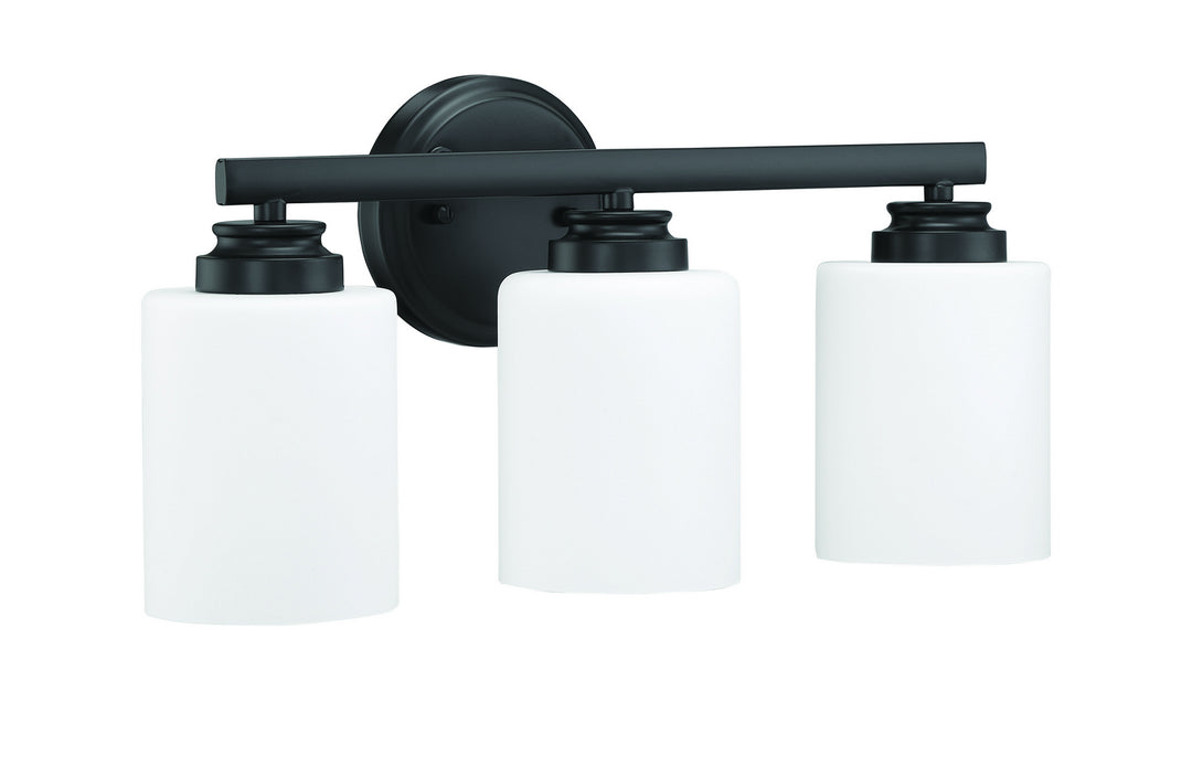 Craftmade Canada - 50503-FB-WG - Three Light Vanity - Bolden - Flat Black