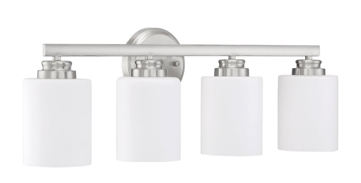 Bolden Four Light Vanity in Brushed Polished Nickel - available from The Lighting Shoppe, trusted by Canadian homeowners