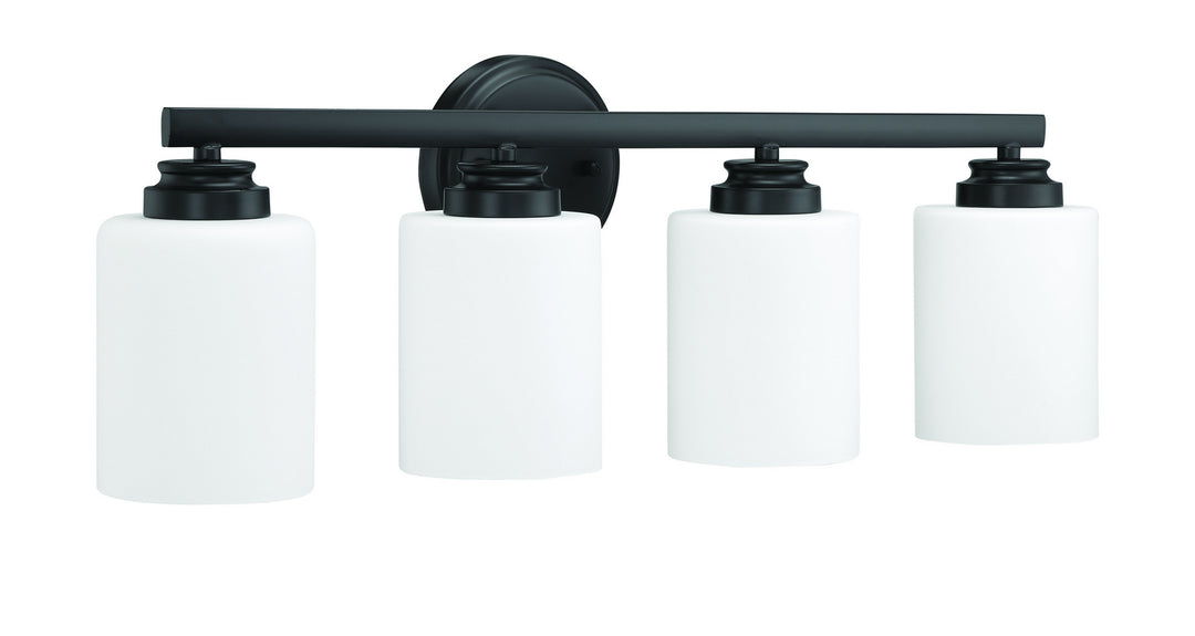 Craftmade Canada - 50504-FB-WG - Four Light Vanity - Bolden - Flat Black