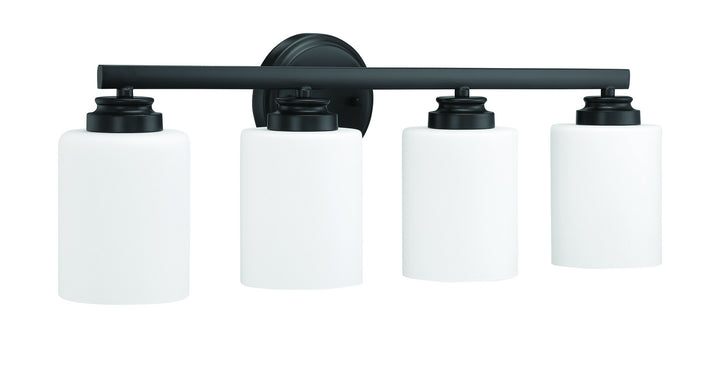 Craftmade Canada - 50504-FB-WG - Four Light Vanity - Bolden - Flat Black