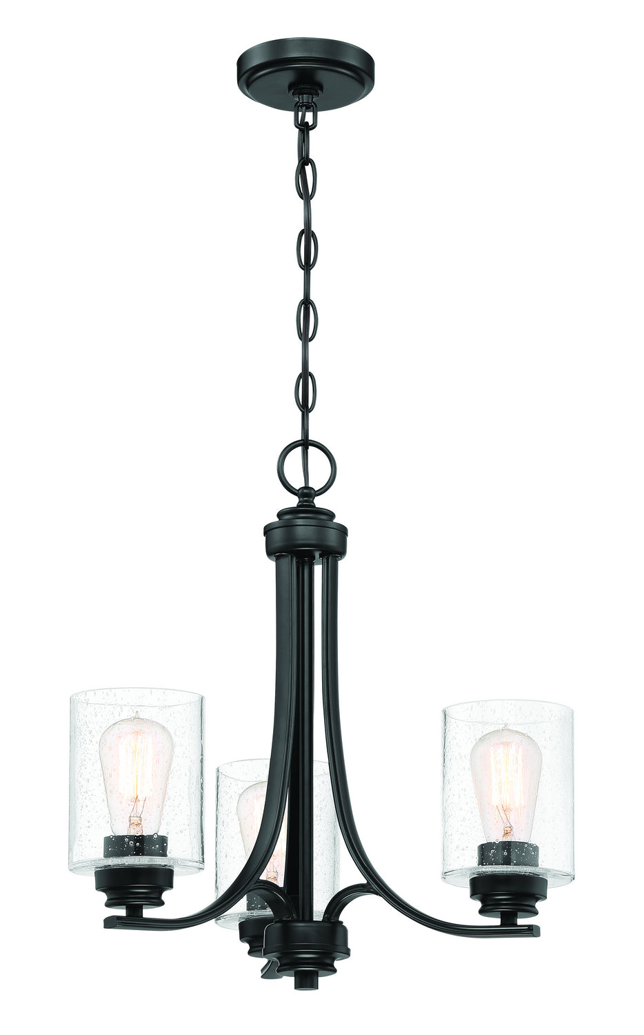 Craftmade Canada - 50523-FB - Three Light Chandelier - Bolden - Flat Black