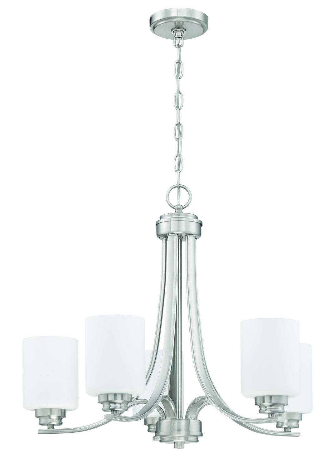 Craftmade Canada - 50525-BNK-WG - Five Light Chandelier - Bolden - Brushed Polished Nickel