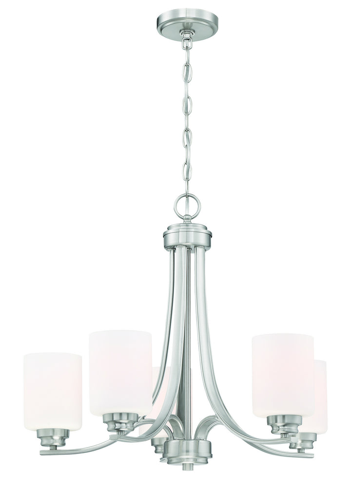 Craftmade Canada - 50525-BNK-WG - Five Light Chandelier - Bolden - Brushed Polished Nickel