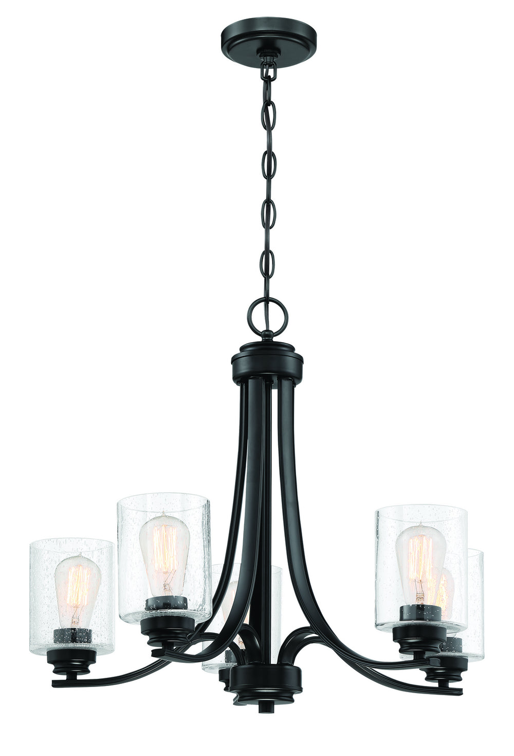 Craftmade Canada - 50525-FB - Five Light Chandelier - Bolden - Flat Black