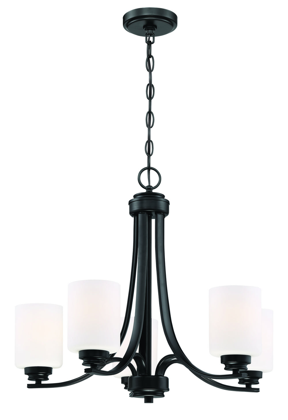 Craftmade Canada - 50525-FB-WG - Five Light Chandelier - Bolden - Flat Black