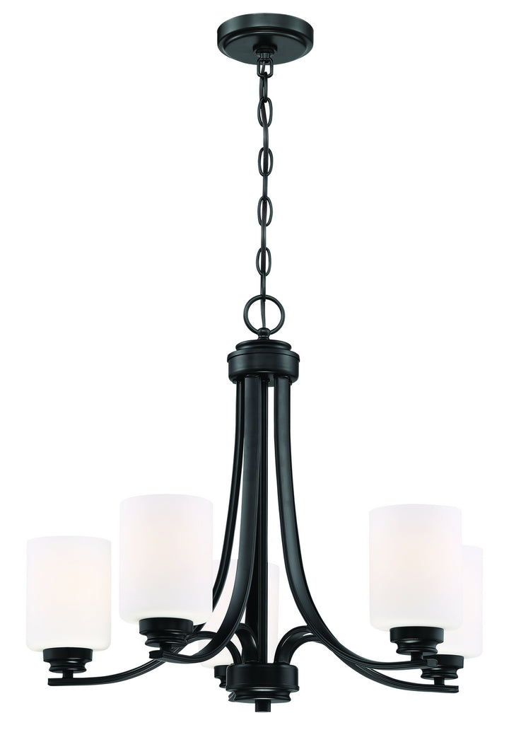 Craftmade Canada - 50525-FB-WG - Five Light Chandelier - Bolden - Flat Black