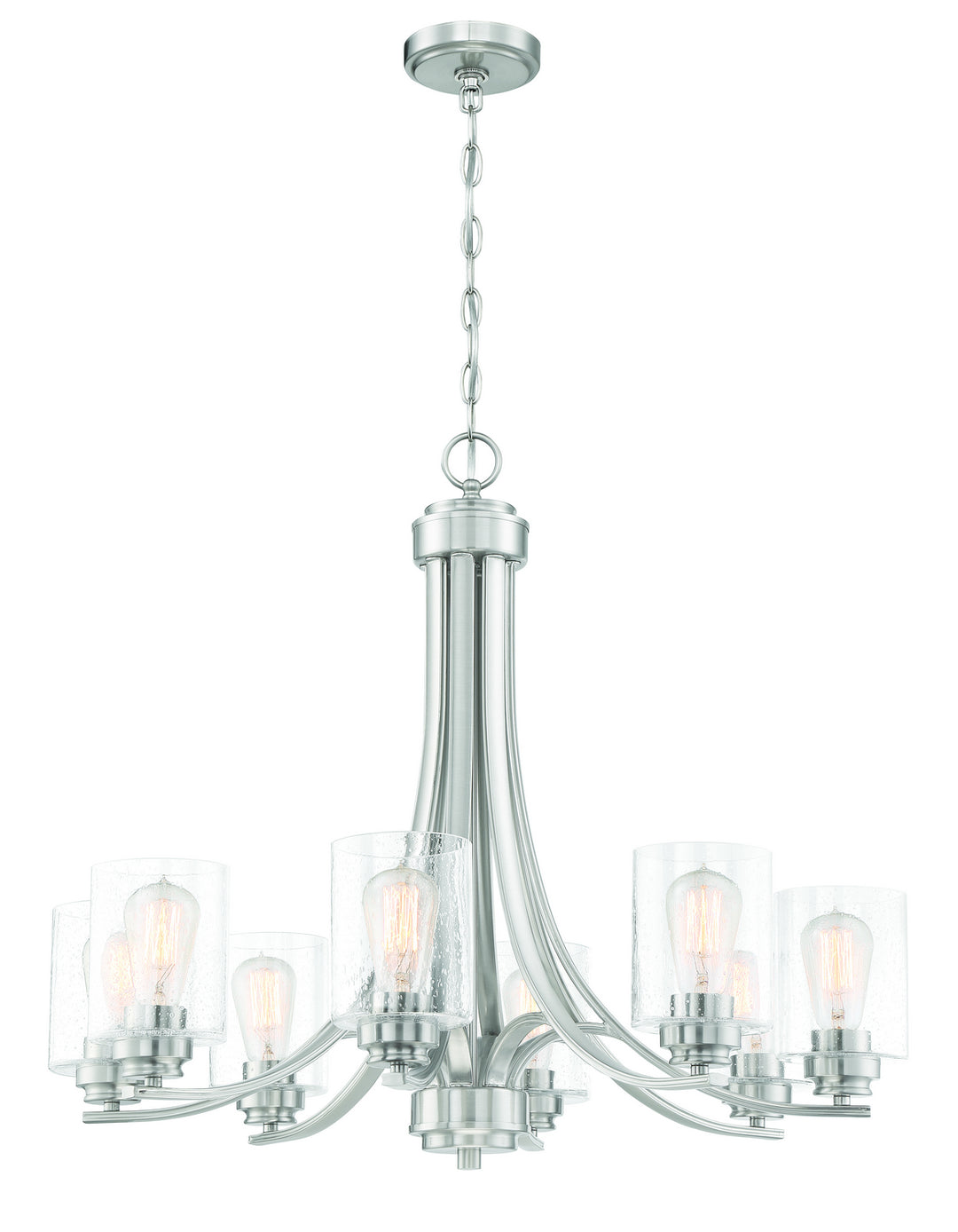 Craftmade Canada - 50528-BNK - Eight Light Chandelier - Bolden - Brushed Polished Nickel