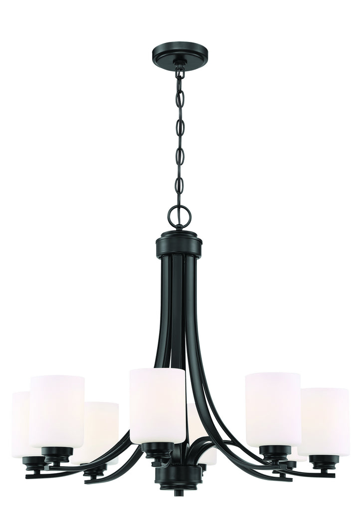 Craftmade Canada - 50528-FB-WG - Eight Light Chandelier - Bolden - Flat Black