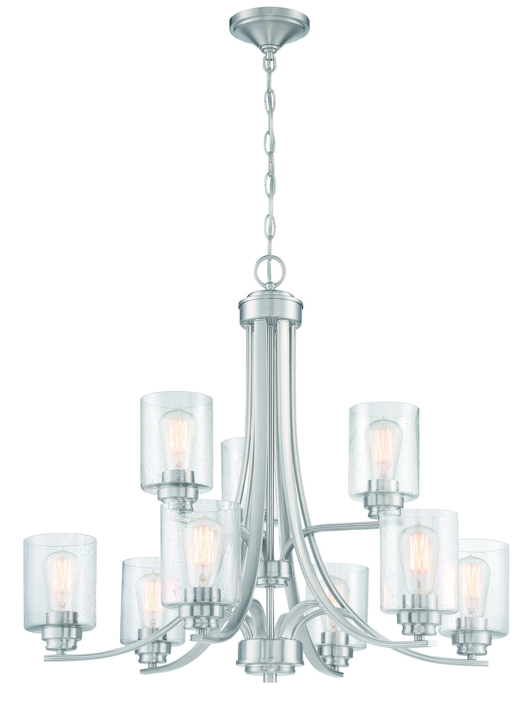 Craftmade Canada - 50529-BNK - Nine Light Chandelier - Bolden - Brushed Polished Nickel