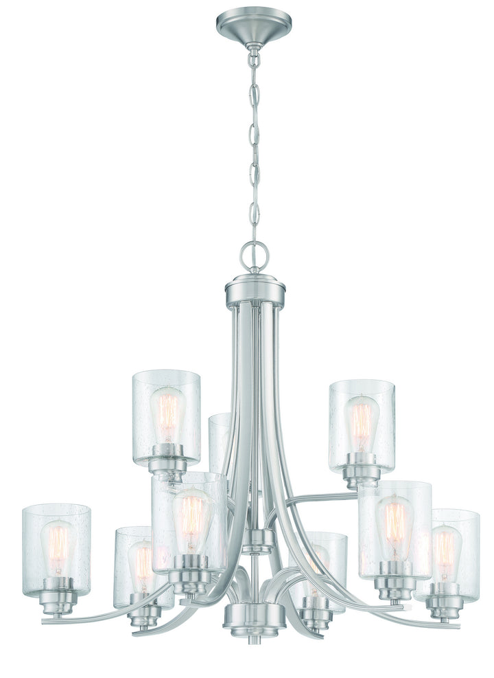 Craftmade Canada - 50529-BNK - Nine Light Chandelier - Bolden - Brushed Polished Nickel