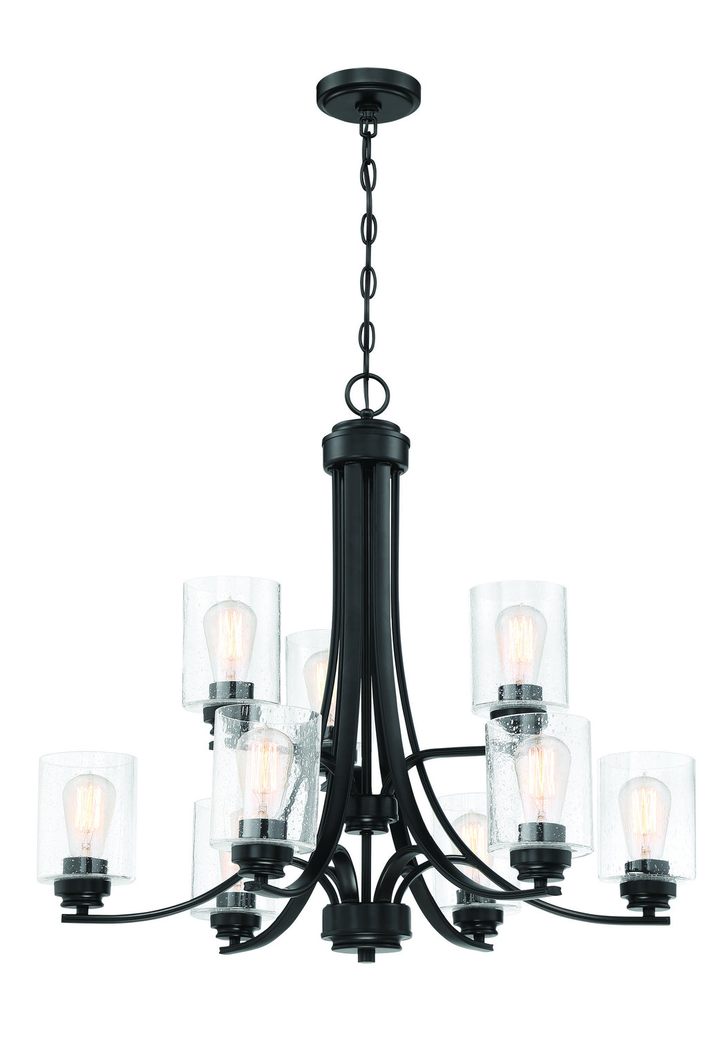 Craftmade Canada - 50529-FB - Nine Light Chandelier - Bolden - Flat Black