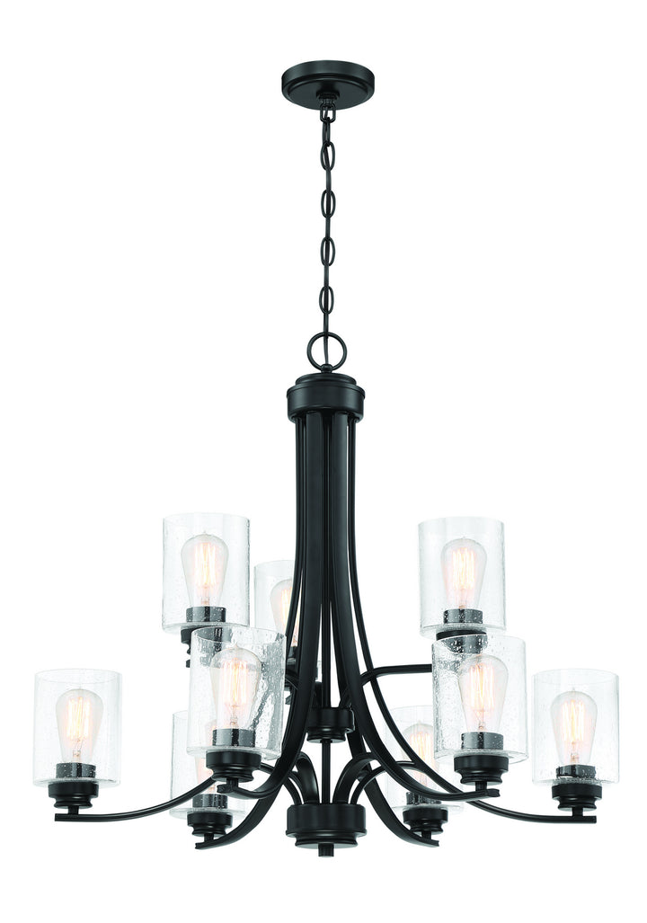 Craftmade Canada - 50529-FB - Nine Light Chandelier - Bolden - Flat Black