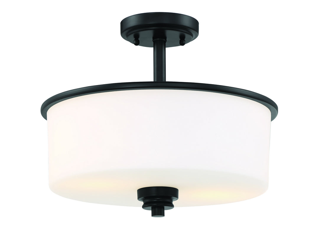 Craftmade Canada - 50552-FB-WG - Two Light Convertible Semi Flush - Bolden - Flat Black